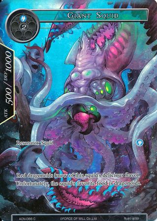 Giant Squid ACN 066 Common Full Art Giant Squid ACN 066 Common Full Art