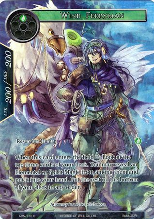 Wind Ferryman ACN 113 Common Full Art Force of Will Ancient Nights ACN Singles Wind Ferryman ACN 113 Common Full Art Force of Will Ancient Nights ACN Singles