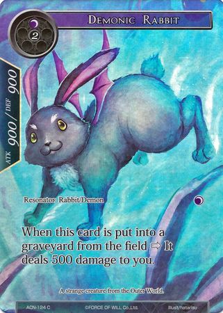 Demonic Rabbit ACN 124 Common Full Art Force of Will Ancient Nights ACN Singles Demonic Rabbit ACN 124 Common Full Art Force of Will Ancient Nights ACN Singles