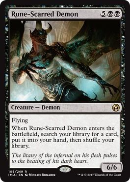 Rune Scarred Demon 106 249 Iconic Masters Singles Rune Scarred Demon 106 249 Iconic Masters Singles