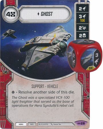 Ghost 28 Legendary Includes Premium Die Star Wars Destiny Empire at War Singles Ghost 28 Legendary Includes Premium Die Star Wars Destiny Empire at War Singles