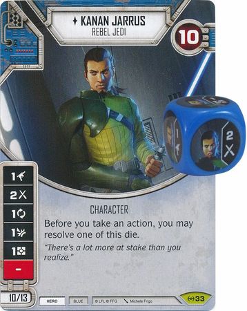 Kanan Jarrus Rebel Jedi 33 Rare Includes Premium Die Kanan Jarrus Rebel Jedi 33 Rare Includes Premium Die