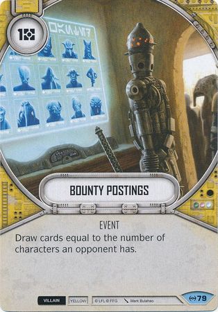 Bounty Postings 79 Common Star Wars Destiny Empire at War Singles Bounty Postings 79 Common Star Wars Destiny Empire at War Singles