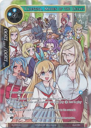 Valentina Maiden of the Oceans RL1709 2 Full Art Promo Valentina Maiden of the Oceans RL1709 2 Full Art Promo
