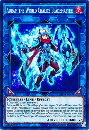 Auram the World Chalice Blademaster COTD EN049 Super Rare Unlimited Auram the World Chalice Blademaster COTD EN049 Super Rare Unlimited