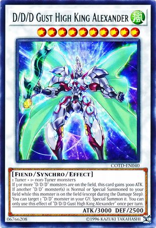 D D D Gust High King Alexander COTD EN040 Rare Unlimited D D D Gust High King Alexander COTD EN040 Rare Unlimited