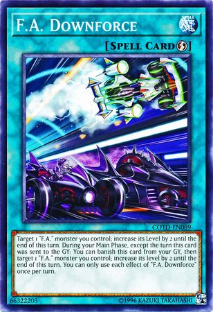 F A Downforce COTD EN089 Common Unlimited Code of the Duelist Unlimited Singles F A Downforce COTD EN089 Common Unlimited Code of the Duelist Unlimited Singles