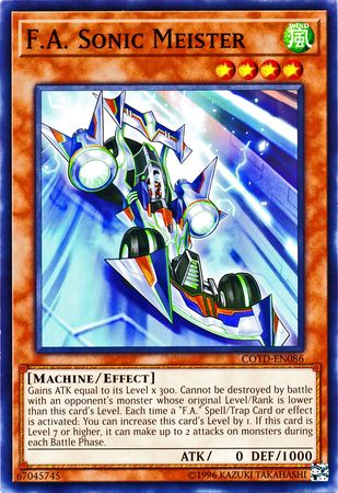 F A Sonic Meister COTD EN086 Common Unlimited Code of the Duelist Unlimited Singles F A Sonic Meister COTD EN086 Common Unlimited Code of the Duelist Unlimited Singles