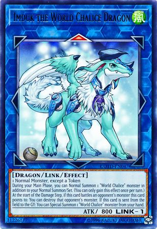 Imduk the World Chalice Dragon COTD EN047 Rare Unlimited Imduk the World Chalice Dragon COTD EN047 Rare Unlimited