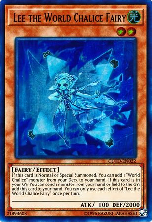 Lee the World Chalice Fairy COTD EN022 Ultra Rare Unlimited Lee the World Chalice Fairy COTD EN022 Ultra Rare Unlimited