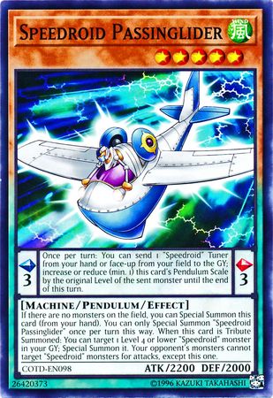 Speedroid Passinglider COTD EN098 Common Unlimited Code of the Duelist Unlimited Singles Speedroid Passinglider COTD EN098 Common Unlimited Code of the Duelist Unlimited Singles