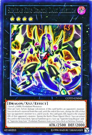 Supreme King Dragon Dark Rebellion COTD EN041 Rare Unlimited Supreme King Dragon Dark Rebellion COTD EN041 Rare Unlimited