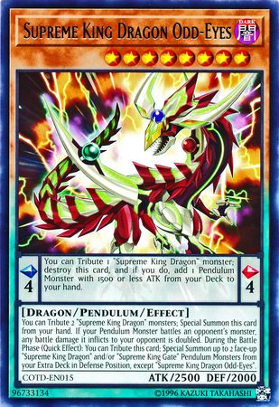 Supreme King Dragon Odd Eyes COTD EN015 Rare Unlimited Supreme King Dragon Odd Eyes COTD EN015 Rare Unlimited