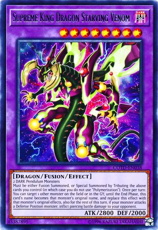 Supreme King Dragon Starving Venom COTD EN038 Rare Unlimited Code of the Duelist Unlimited Singles Supreme King Dragon Starving Venom COTD EN038 Rare Unlimited Code of the Duelist Unlimited Singles