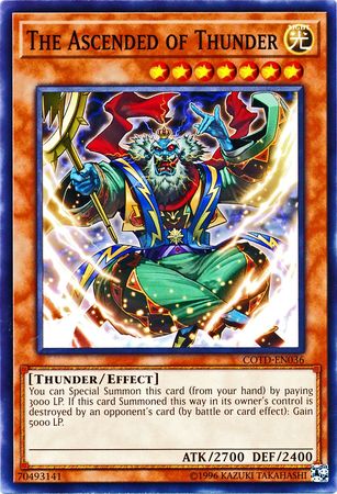 The Ascended of Thunder COTD EN036 Common Unlimited The Ascended of Thunder COTD EN036 Common Unlimited
