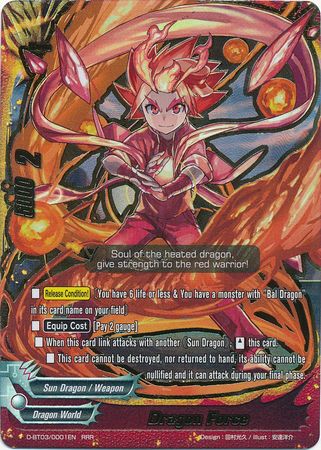 Dragon Force Red Dragon World D BT03 0001EN Triple Rare RRR FCBF D Booster Set 3 Annihilate Great Demonic Dragon Dragon Force Red Dragon World D BT03 0001EN Triple Rare RRR FCBF D Booster Set 3 Annihilate Great Demonic Dragon