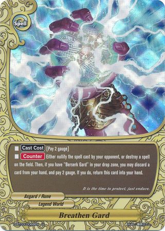 Breathen Gard D BT03 0068EN Uncommon U Foil Breathen Gard D BT03 0068EN Uncommon U Foil