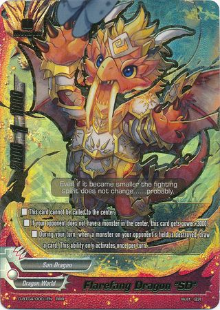 Flarefang Dragon SD D BT04 0001EN Triple Rare RRR Flarefang Dragon SD D BT04 0001EN Triple Rare RRR