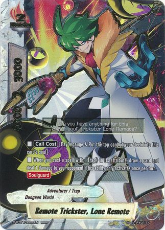 Remote Trickster Lone Remote D BT04 0002EN Triple Rare RRR Remote Trickster Lone Remote D BT04 0002EN Triple Rare RRR