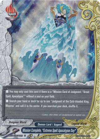 Mission Complete Extreme Spell Apocalypse Day D BT04 0077EN Uncommon U Foil Mission Complete Extreme Spell Apocalypse Day D BT04 0077EN Uncommon U Foil