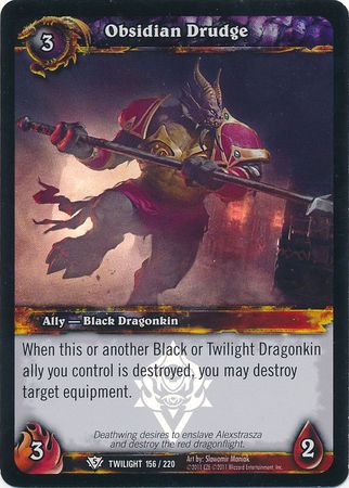 Obsidian Drudge Foil Promo Twilight 156 220 Obsidian Drudge Foil Promo Twilight 156 220