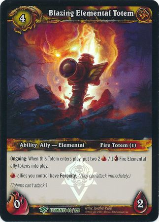 Blazing Elemental Totem Foil Promo Elements 80 220 Blazing Elemental Totem Foil Promo Elements 80 220