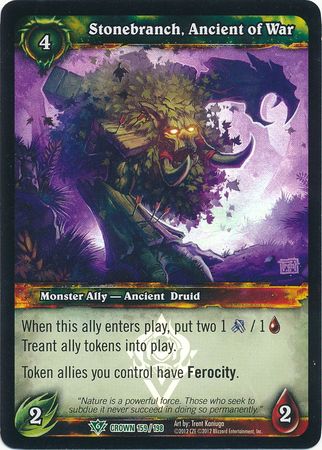 Stonebranch Ancient of War Foil Promo 159 198 World of Warcraft Promo Singles Stonebranch Ancient of War Foil Promo 159 198 World of Warcraft Promo Singles
