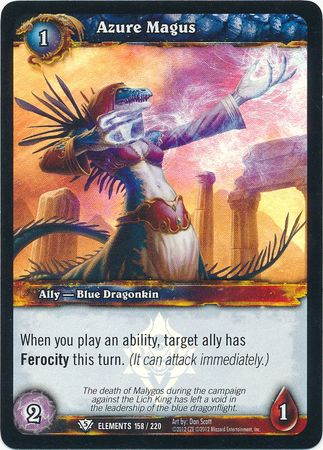 Azure Magus Foil Promo 158 220 World of Warcraft Promo Singles Azure Magus Foil Promo 158 220 World of Warcraft Promo Singles