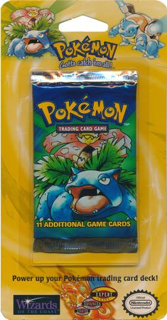 Pokémon Shadowless Base Set Sealed Blister Pack Art Set (Physical