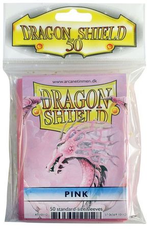 Dragon Shield Pink 50ct Standard Sized Sleeves AT 10212 Sleeves Dragon Shield Pink 50ct Standard Sized Sleeves AT 10212 Sleeves