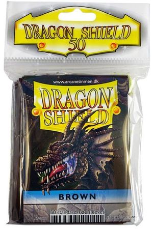 Dragon Shield Brown 50ct Standard Sized Sleeves AT 10211 Sleeves Dragon Shield Brown 50ct Standard Sized Sleeves AT 10211 Sleeves