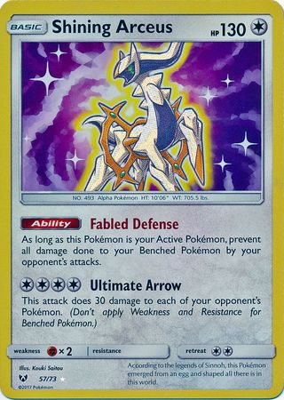 Shining Arceus Shining Legends 57/73 Values - MAVIN