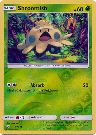 Shroomish 4 73 Common Reverse Holo Shining Legends Reverse Holo Singles Shroomish 4 73 Common Reverse Holo Shining Legends Reverse Holo Singles