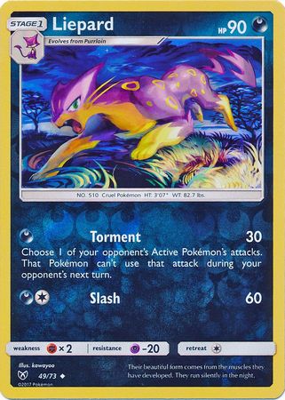 Liepard 49 73 Uncommon Reverse Holo Liepard 49 73 Uncommon Reverse Holo