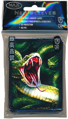 Max Pro Green Snake 50ct Standard Sized Sleeves 7060LSNK Max Pro Green Snake 50ct Standard Sized Sleeves 7060LSNK