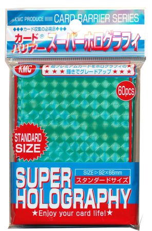 KMC Super Holography Green 60ct Standard Sized Sleeves Sleeves KMC Super Holography Green 60ct Standard Sized Sleeves Sleeves