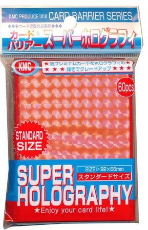 KMC Super Holography Orange 60ct Standard Sized Sleeves Sleeves KMC Super Holography Orange 60ct Standard Sized Sleeves Sleeves