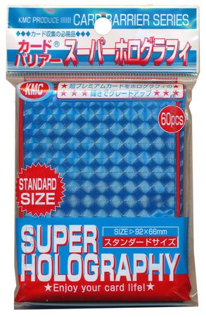 KMC Super Holography Metallic Blue 60ct Standard Sized Sleeves Sleeves KMC Super Holography Metallic Blue 60ct Standard Sized Sleeves Sleeves