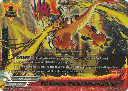 Bal Dragon Double Balverize Blade X BT01A CP01 0009EN Triple Rare RRR Bal Dragon Double Balverize Blade X BT01A CP01 0009EN Triple Rare RRR