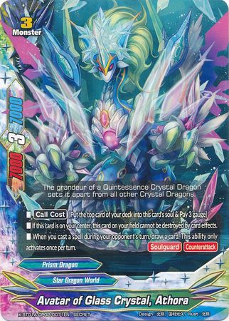 Avatar of Glass Crystal Athora X BT01A CP02 0071EN Secret Rare Avatar of Glass Crystal Athora X BT01A CP02 0071EN Secret Rare