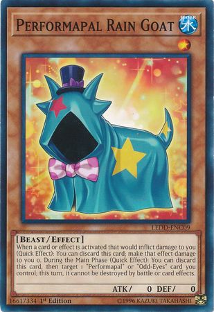 Performapal Rain Goat LEDD ENC09 Common 1st Edition Legendary Dragon Decks Singles Performapal Rain Goat LEDD ENC09 Common 1st Edition Legendary Dragon Decks Singles