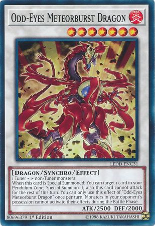 Odd Eyes Meteorburst Dragon LEDD ENC31 Common 1st Edition Legendary Dragon Decks Singles Odd Eyes Meteorburst Dragon LEDD ENC31 Common 1st Edition Legendary Dragon Decks Singles