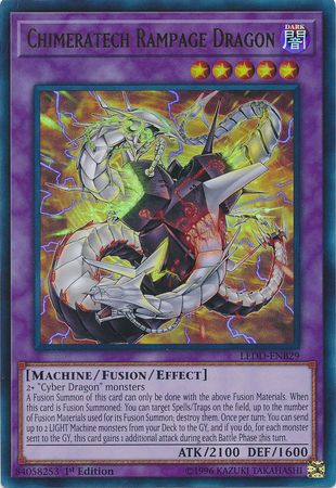 Chimeratech Rampage Dragon LEDD ENB29 Ultra Rare 1st Edition Chimeratech Rampage Dragon LEDD ENB29 Ultra Rare 1st Edition