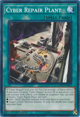 Cyber Repair Plant LEDD ENB12 Common 1st Edition Legendary Dragon Decks Singles Cyber Repair Plant LEDD ENB12 Common 1st Edition Legendary Dragon Decks Singles