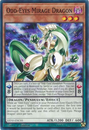 Odd Eyes Mirage Dragon LEDD ENC05 Common 1st Edition Legendary Dragon Decks Singles Odd Eyes Mirage Dragon LEDD ENC05 Common 1st Edition Legendary Dragon Decks Singles