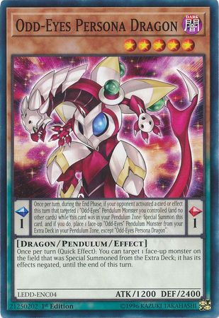 Odd Eyes Persona Dragon LEDD ENC04 Common 1st Edition Odd Eyes Persona Dragon LEDD ENC04 Common 1st Edition