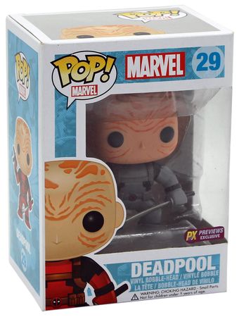 Deadpool Grey Unmasked 29 POP Vinyl Figure Deadpool Grey Unmasked 29 POP Vinyl Figure
