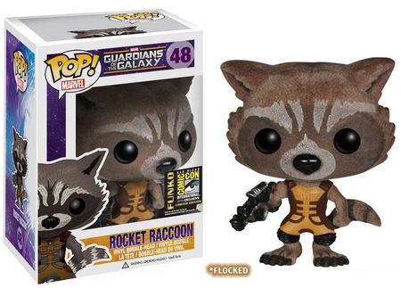 Rocket Raccoon Flocked 48 POP Vinyl Figure SDCC 2014 Guardians of the Galaxy Rocket Raccoon Flocked 48 POP Vinyl Figure SDCC 2014 Guardians of the Galaxy