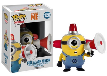 Fire Alarm Minion 126 POP Vinyl Figure Minions Fire Alarm Minion 126 POP Vinyl Figure Minions