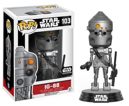 IG 88 103 POP Vinyl Figure SB Star Wars POP Vinyl Figures IG 88 103 POP Vinyl Figure SB Star Wars POP Vinyl Figures